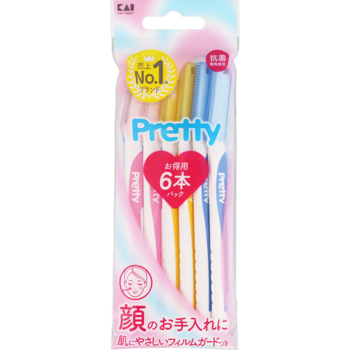 [TATJapan] Kaijirushi Razor Pretty L 6P Disposable for Women Women's ...