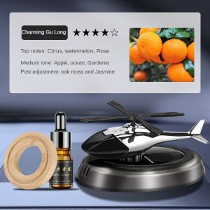 【Hot sales】Solar Helicopter Car Perfume Diffuser Long Lasting Car Aromatpy Air Freshers Minyak Wangi Kereta