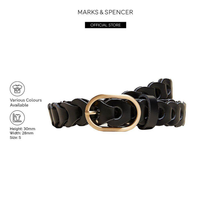 Jeans Belt Marks And Spencer Leather Belt M&S Leather Weave