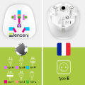 LENCENT 2 x Singapore to European Plug UK/US/American/Australia/China/Japan/Swiss/ International to EU Schuko Universal Adapter Grounded Travel Current Multi Plug Charger Converter. 