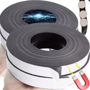 10 เมตร แถบแม่เหล็กแบบยืดหยุ่น / เทปแม่เหล็กแบบมีกาวในตัว / เทปแม่เหล็กยาง / เทปตัดได้ / แม่เหล็กติดตู้เย็น