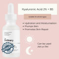 The Ordinary Hyaluronic Acid 2% + B5 Repair Soothing Moisturizer Serum For Glass Face Care 30ml. 