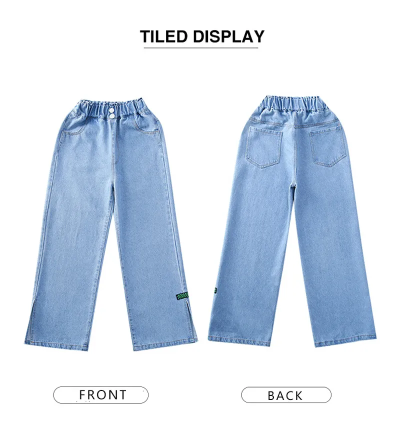 Girls Jeans Spring Autumn Clothing Kids Loose Casual Fashion