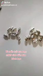 Charm Bi dưa bạc s925 4li 5li 6li vĩnh viễn bảo hành bạc