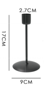 เชิงเทียน คลาสสิค สไตล์ยุโรป นอร์ดิก อุปกรณ์ตกแต่งบ้าน เทียน ของตกแต่งบ้าน ฮาโลวีน สีทอง สีดำ เชิงเทียนเหล็ก Steal Candle Holder Candlestick Halloween Home Decoration Prop