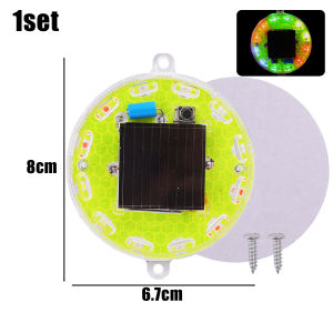 Solar Power Mortorcycle Signal Lamp LED Warning Light Night Ride Tail Strobe Light with Reflective Sticker for Electric Vehicle