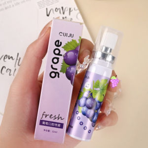 Xịt Thơm Miệng Vị Hoa Quả Nho Dâu Chanh Chính Hãng Hơi Thở Thơm Tho Ngăn Ngừa Vi Khuẩn Gây Mùi lưu hương lâu