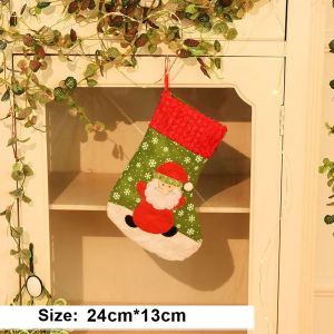 Christmas Holiday Hanging Socks Decoration Cute 3D Santa Claus Reindeer Snowman Holiday Design Stocking Socks Christmas Gift Idea