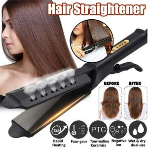 LUMIYA Làm  nhanh Máy duỗi tóc Chống tĩnh điện Chống  Máy duỗi tóc bản rộng Di động 5 Cấp Độ Máy duỗi tóc bằng hơi nước Dành cho mọi loại tóc