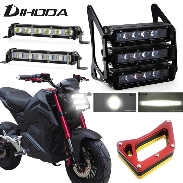 Motorcycle Headlights 90W 12V 3400LM LED Modified threelayer Front