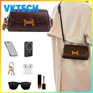 Leather Retro Shoulder Bag for Women Adjustable Shoulder Strap Retro Style Crossbody Bag Solid Color Underarm Purse Crossbody Purse for Work Travel