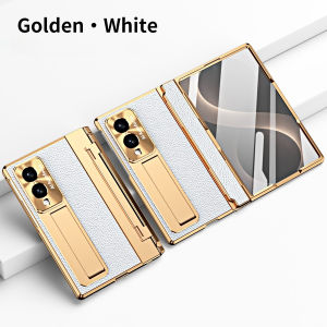 For Samsung Galaxy Z Fold 8 Case With Stand tempered glass film Protective Cover For Magsafe Wireless Charging Shell