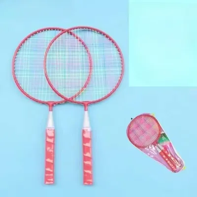 2 Pcs Children Badminton Racket Set Kid Outdoor Toy Student Badminton Training Sport Equipments