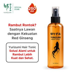 YURIZUMI - Red Ginseng Hair Tonic Penumbuh Rambut Perawatan Rontok dan Botak 250ml