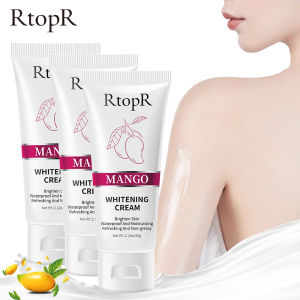 RtopR 3PCS Natural Brightening Cream Whitening Concealer Cream Moisturizing Powerful Whitening Cream Bleaching Cream skin whitening Waterproof And Moisturizing Body Cream Beauty Skin Care