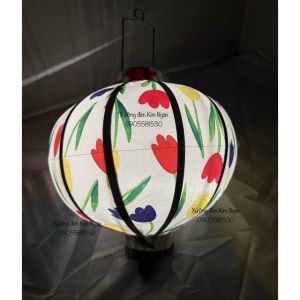 Đèn lồng vải hội an phi 3d(30cm) 0905581530 vietnames lanterns silk 3d