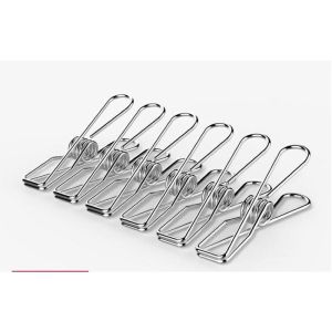 Stainless Steel Clothes Hanger Multi Clip Drying Socks Household Dormitory Balcony Clothes Hanger