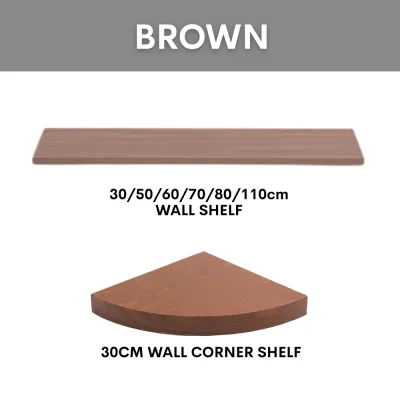 30cm 50cm 60cm 70cm 80cm 110cm Corner DIY Floating Wall Shelf Rack Floating Gantung Rak Dinding Rak Buku Gantung Dinding