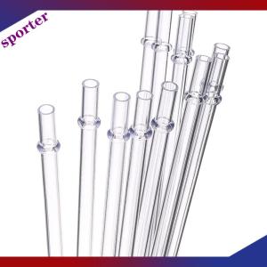 Sporter 10 cái long lanh màu trắng nhựa rơm 9 inch dài tái sử dụng cứng uống ống hút cho cốc Cốc Cốc Cốc chai