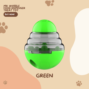 ✅[SG] MR. WOBBLE FOOD DISPENSER TREAT TOY FOR DOG AND CAT ★ Slow Feeding Training ★ FREE Enrichment Tips & Ideas e-Guide Worth $7★ Pet Enrichment ★ SG Stock ★ Great Gift
