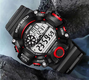 Malaysia Spot Fashion Simple Sports Electronic Watch Outdoor Shockproof Silicone Mechanical Watch Menonton