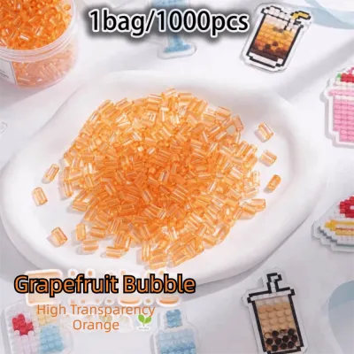 WAPKTY 2.6mm Hạt Perler tự làm thủ công Máy ép nhiệt Độ trong suốt cao Hạt Perler trong suốt Quà tặng Làm thủ công Hạt Perler màu thủy tinh