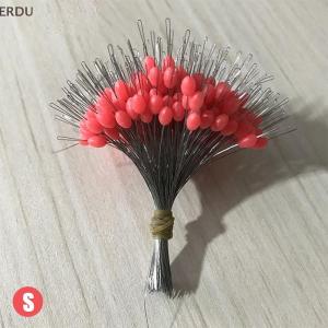 💖【Special price】💖ERDU 300pcs Float Rubber Stopper Fishing Bobber Stopper Float Cylindrical Space Bean
