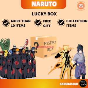 Naruto Gift Box Naruto Surprise Gift Anime Surprise Box Sasuke Itachi Kakashi Keychain Stickers Akatsuki Keychain Lomo