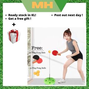 Table Tennis Trainer Upgraded Portable Soft Shaft Training Machine Ping Pong Practice with ping pong bat and balls