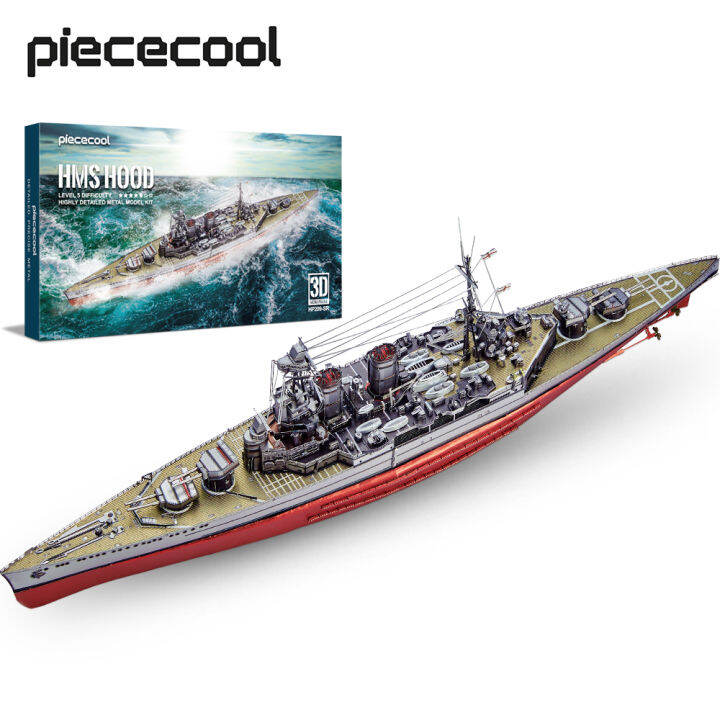 Piececool 3D Metal Puzzles - Battleship Model Kits Building Blocks ...