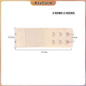 BF. Ladies Elastic Bra Extender Extension Strap 2/3/4 Hooks