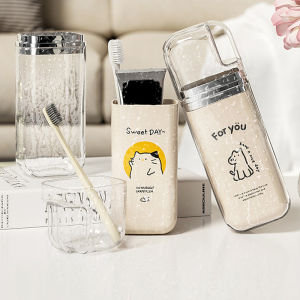 [tianjunmaoyi] Phim Hoạt Hình Dễ Thương Bàn Chải Đánh Răng Cốc Du Lịch Bàn Chải Đánh Răng Chủ Đơn Giản Xách Tay Nước súc miệng Cup Cho Chuyến Đi Kinh Doanh Nhà Cắm Trại