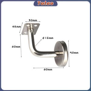 Talao Stainless Steel Handrail Bracket Glass Balustrade Stair Wall Glass Support 1Pc