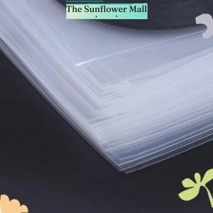 Sunflower 50Pcs 12inch Clear Vinyl Record Protecter LP Vinyl Record Self Adhesive Bag Plastic Outer Sleeves For CD Tape Protect Sleeves
