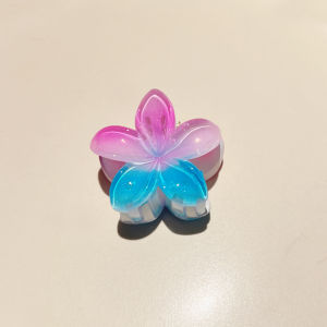 IVY Small Egg Flower Hair Claw Clip Contrast Color Flower Hair Clip Summer Fresh Shark Clip