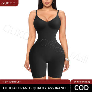 GUKOO Women Seamless Bodysuit Butt Lifter Shapewear Waist Trainer Body Shaper Strappy-Back Chest Enhancing Corrective Underwear Corset