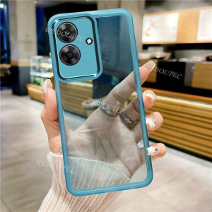 Case For Realme Note 60 2024 New Lens Camera Protection Casing Transparent Shockproof Thin Square Edge Soft TPU Silicone Clear Phone Cover For Realme Note60 RealmeNote60
