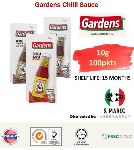 Gardens Chilli Sachets 9g - 100PCS | Lazada Singapore