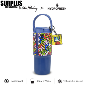 Surplus Keith Haring × Hydrofresh Double Spout Tumbler with Charm (750ml / 25oz)