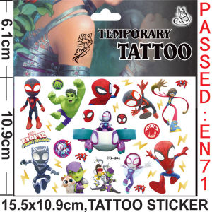 ✨💖 Spiderman Body Tattoo l Temporary Face Tattoo l WaterProof Stickers l Birthday Party Goodie Bag Gifts l Children Day
