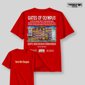 Kaos Slot Distro Murah Orijinal Keren Terlaris Kaos Viral Kaos Sablon / T-shirt Pria Atas pria Terbaru Cotton Combed 30s / Tazora custom