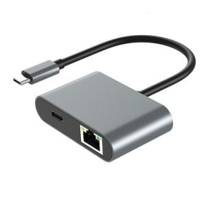 Portable Type C to Gigabit Ethernet Adapter for Effortlessly Plugs and Play Networking and Device Expansion Adapter