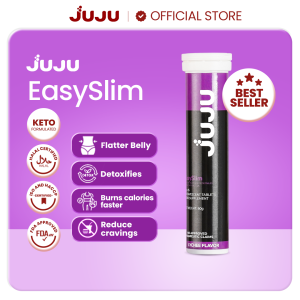 JUJU EasySlim - Lychee Flavor 1 Tube (15 Effervescent Tablets) Best for Slimming Weight Loss o Pampapayat and Fat Burner which Flushes the Toxins Fights Cravings and Promotes a Healthy Diet