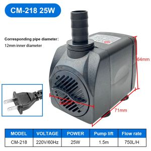 Aquarium Ultra-Quiet Submersible Water Fountain Pump Filter Fish Pond Water Pump 3/5/8/16/25/40/50W