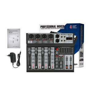 NEW BAXS Pengadun Pengadun Profesional 6ch/4ch MX06-BT/MX04-BT Pengadun Isyarat EQ Pengesan 16DSP Isyarat USB Penguat Bluetooth/MP3 original mixer