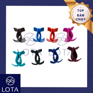 KẸP TÓC CÀNG CUA 3 RĂNG MÀU TRƠN LOẠI TỐT phụ kiện làm đẹp nữ bạn gái gọn gàng đơn giản sang trọng hàng chất lượng cao cấp xịn tốt giá rẻ đẹp dễ thương xanh hồng đỏ đen tím nhiều màu kẹp có lò xo siêu bền LOTA SHOP