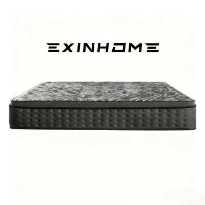 EXINHOME 10.2 Inch Memory Foam With Bamboo Charcoal Fabric Independent Spring Mattress Ergonomic