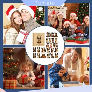 Tumato Boston Terrier Advent Calendar 2025 24 Days Of Festive Boston Terrier Ornaments 2d Acrylic Christmas Countdown Calendar