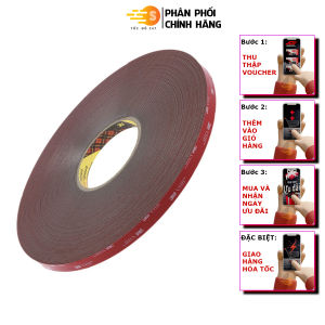 Băng keo 2 mặt cường lực siêu dính màu xám VHB GPL-110 3M - Tốc độ 247 nhiều kích thước dán logo đồ chơi xe dán được nhiều bề mặt như nhựa thủy tinh