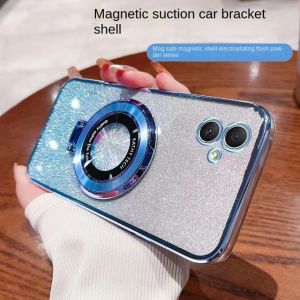 Soft Case Samsung A06 A07 Glitter Ring Holder Wireles